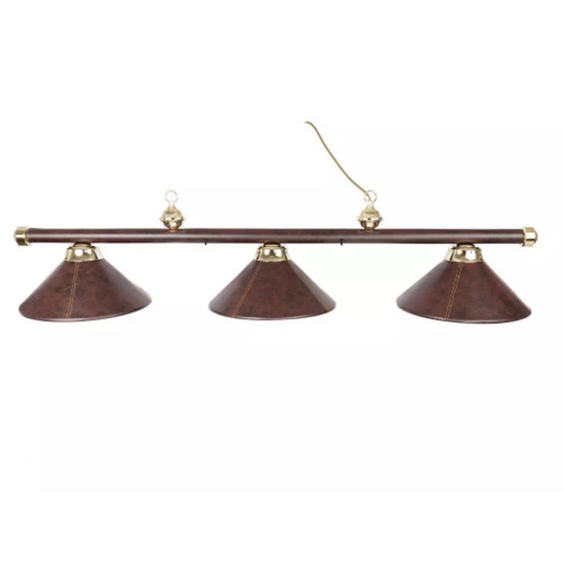 Presidential Brown Leather Metal Light