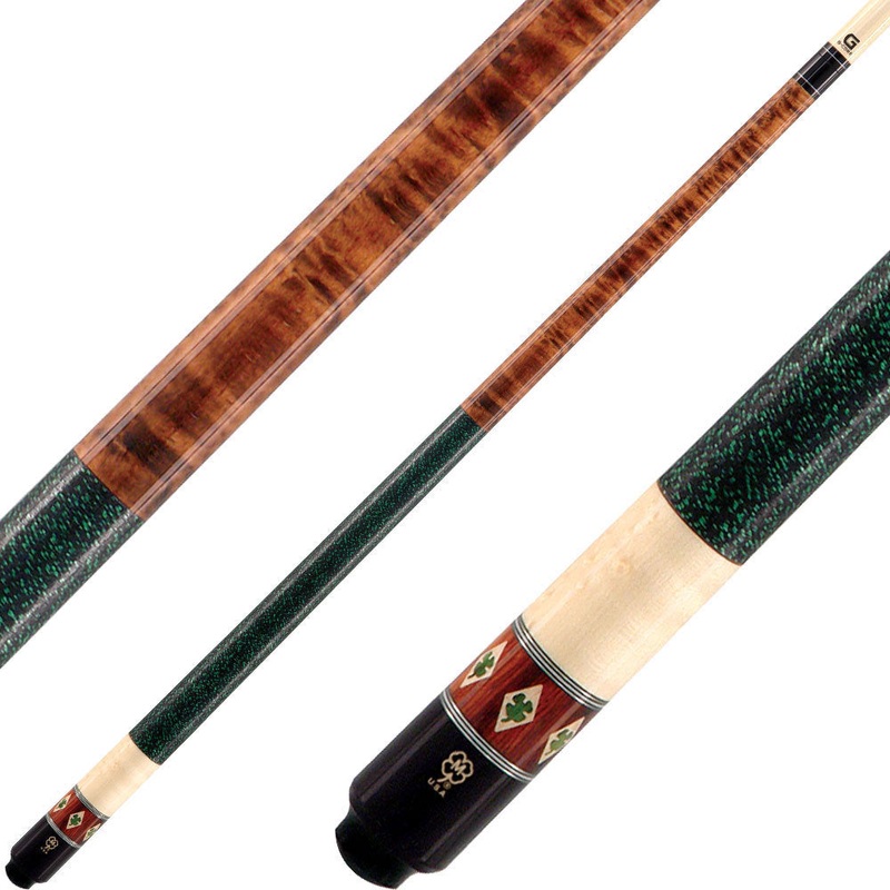 McDermott Cues G Series 6 Green Dymondwood Clover Inlays G331