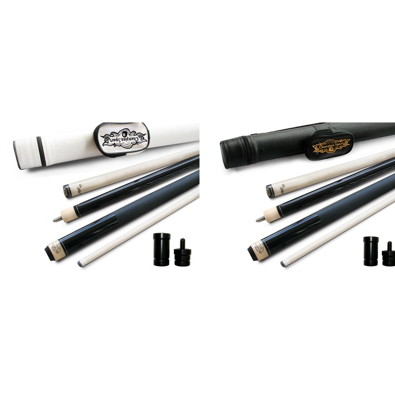 35% Off! Champion ST14 Grey Pool Cue Stick , Black or White Pool Case, Champion Glove