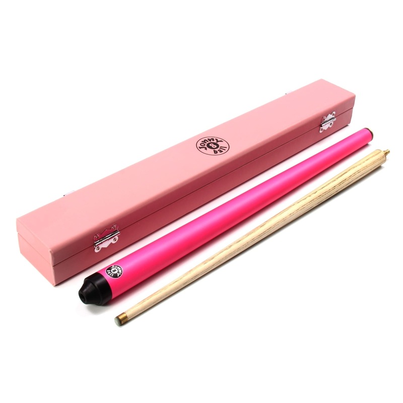 Junior short cue 42 with matching hard case PINK