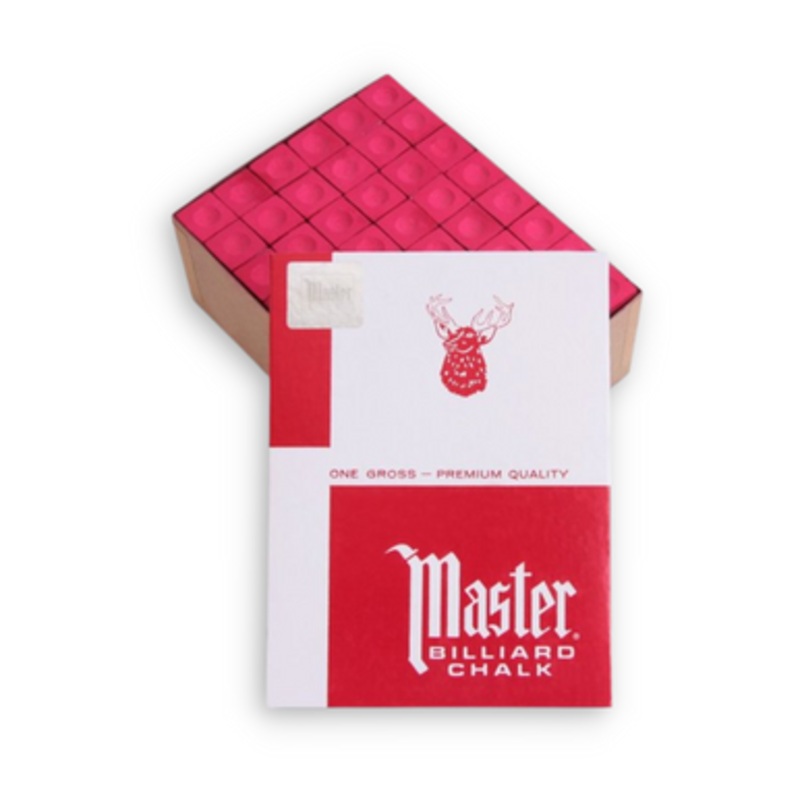 Master Cue Red Chalk – 144 Count