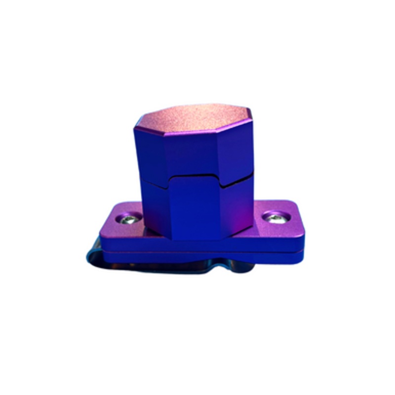 Metal Octagon Magnetic Chalk Holder – Purple
