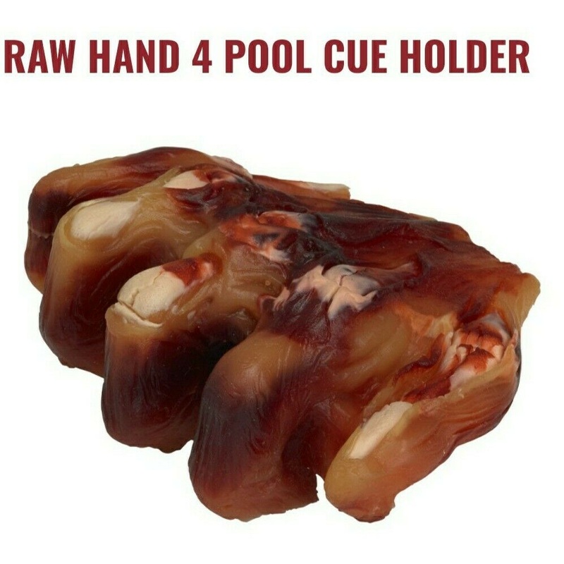 Zombie raw hand cue holder for 4 cues