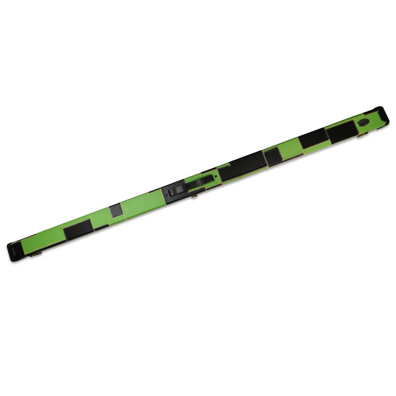 Baize Master deluxe patch case for 2 x 1 piece cues GREEN and BLACK