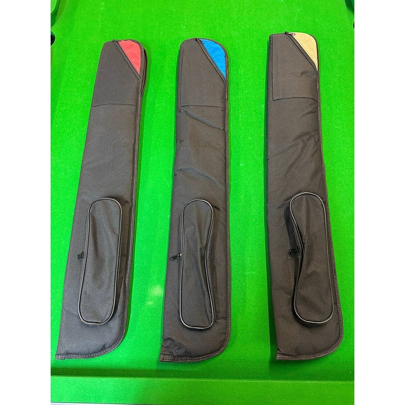 Premium 2 piece soft fur lined luxury case for centre jointed cue BLUE