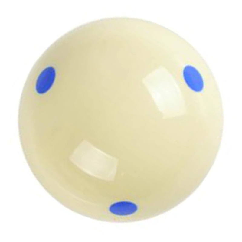 PRO CUP cue ball for 9 ball American pool 2 1/4 BLUE Spots ball