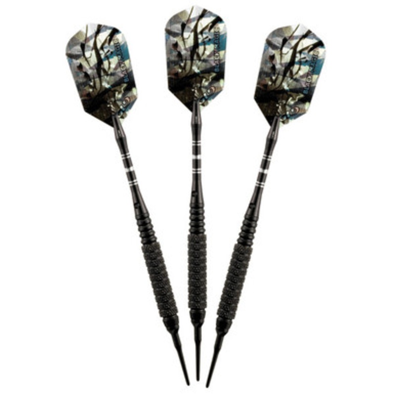 Great Lakes Dart Viper Black Magic 10 Knurled Soft Tip Darts 18g