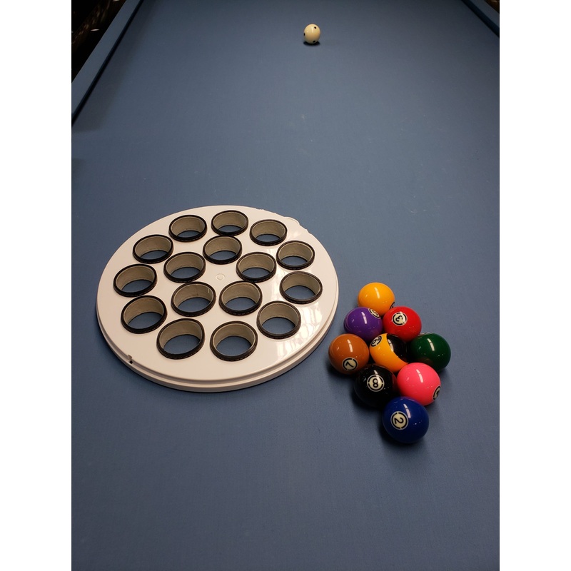 American top complete with wool rings for ball polishing machine, takes 2 1/4 balls
