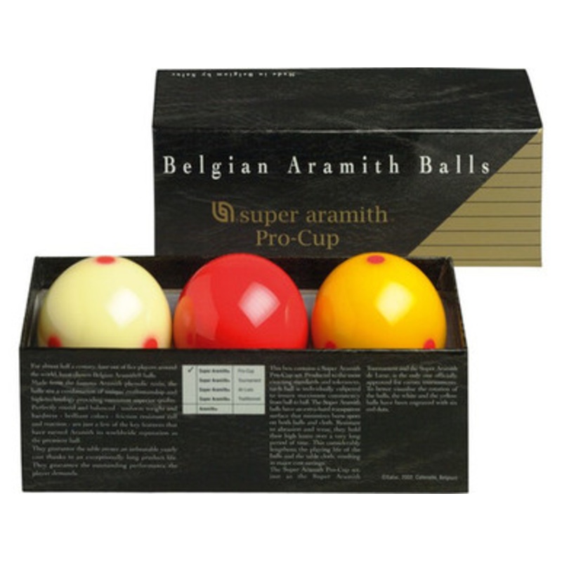 Aramith Super Pro Cup Prestige Carom Ball Set – 61.5mm