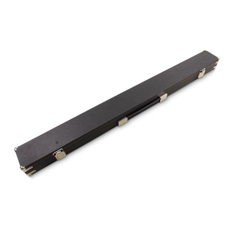 Black case for centre jointed cues with reinforced corners