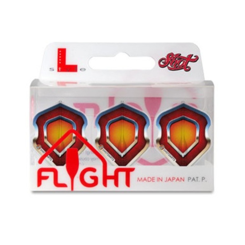 Shot Darts Americana Chrome Trio Flight Pack – L Style