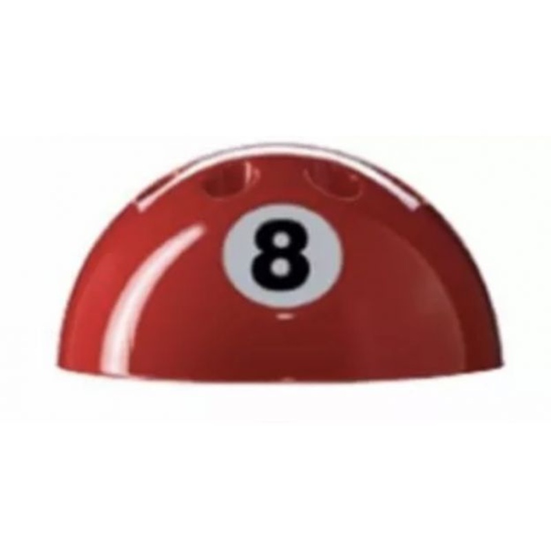 8 ball cue stand for up to 9 cues RED