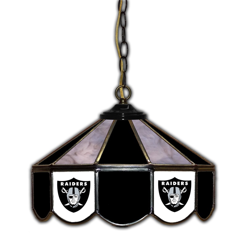 Las Vegas Raiders  14 Glass Pub Lamp