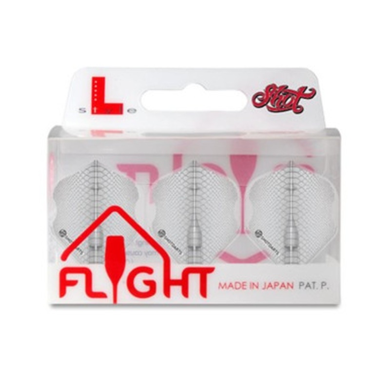 Shot Darts Americana Gator White Trio Flight Pack – L Style