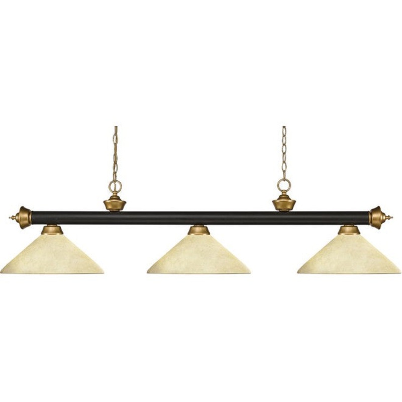 Z-Lite Riviera Angular Golden Mottle with Gold Accents