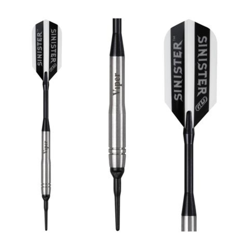 Viper Sinister Tungsten Soft Tip Darts Grooved Barrel 18 Grams