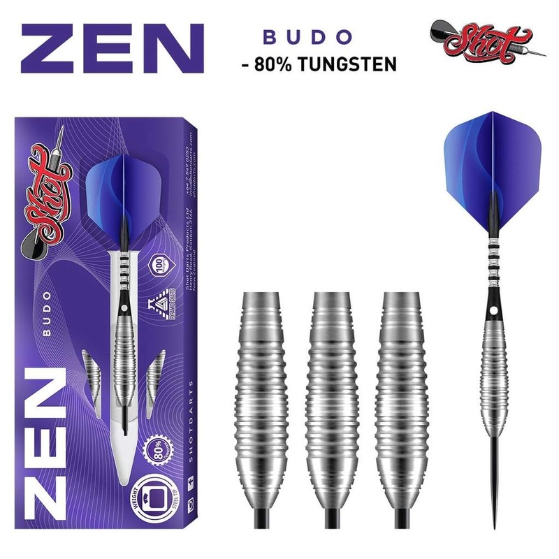 ZEN BUDO STEEL TIP DART SET-80%-TUNGSTEN