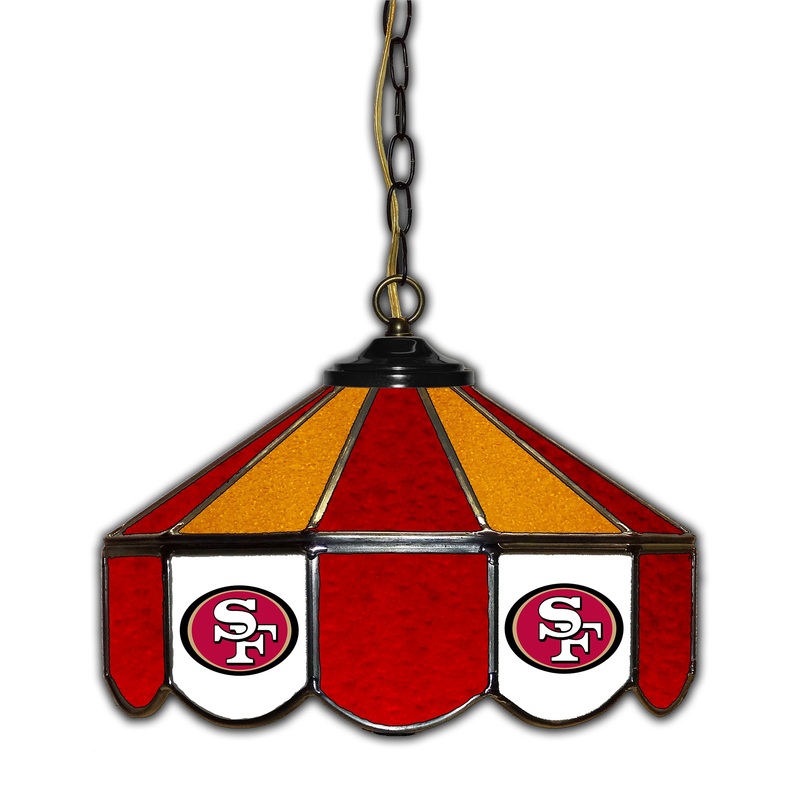 San Francisco 49ers  14 Glass Pub Lamp