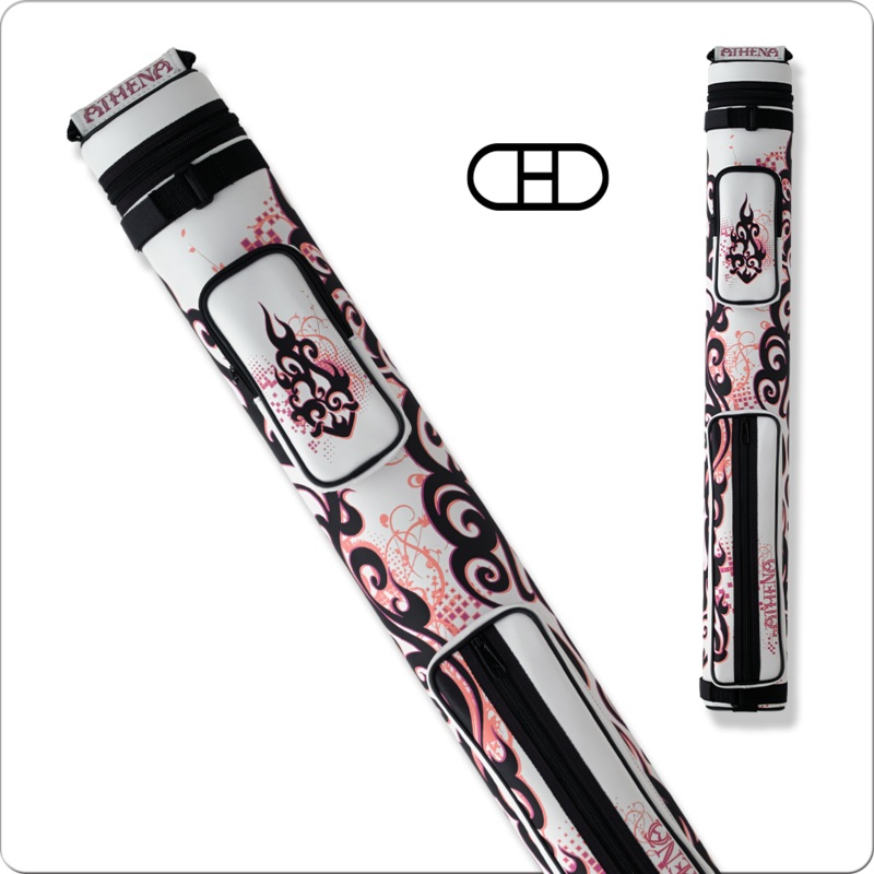 Athena 2×2 White with Black and Pink Tribal