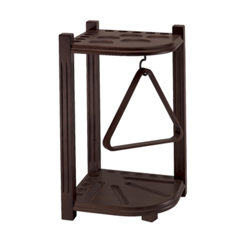 10-Cue Heavy Duty Corner Rack – Espresso