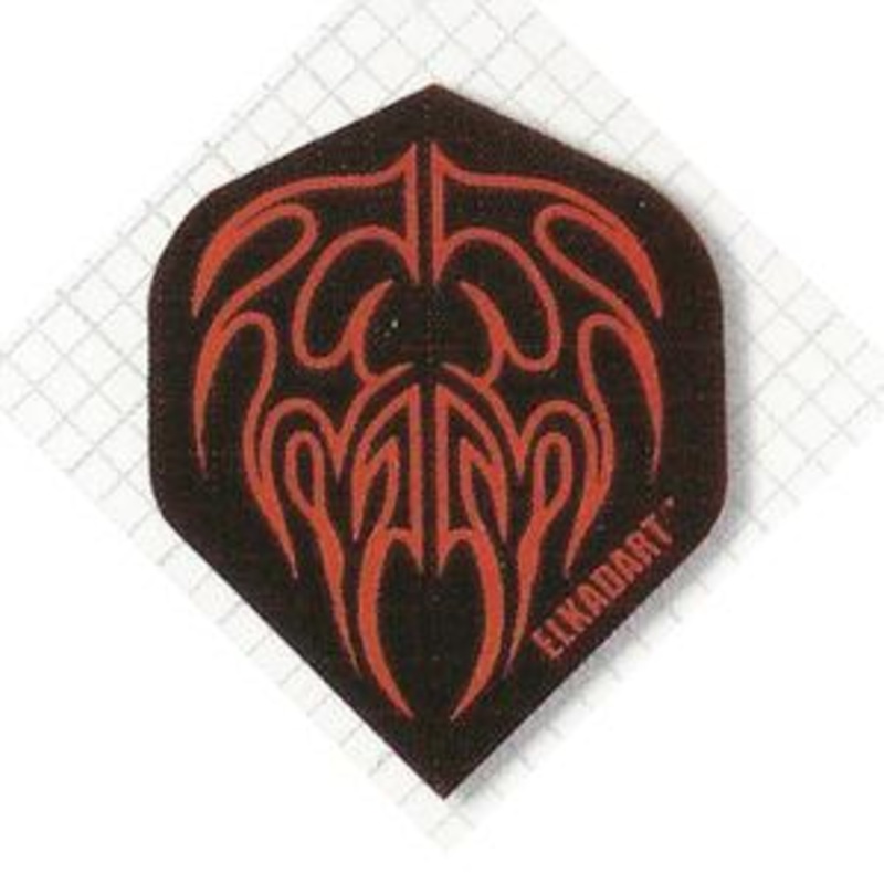 Elkadart Nylon Flights – Standard Black/Red