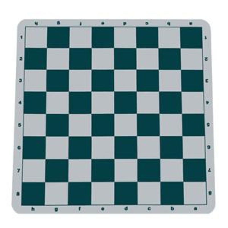 Green Silicone Roll-Up Chess Board