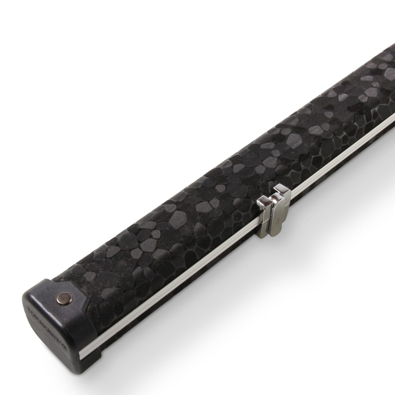 1 piece cue striking Professional slimline BLACK GLITTER aluminium case