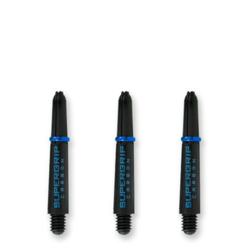 Dart World Supergrip Carbon Black & Aqua Shaft – Short