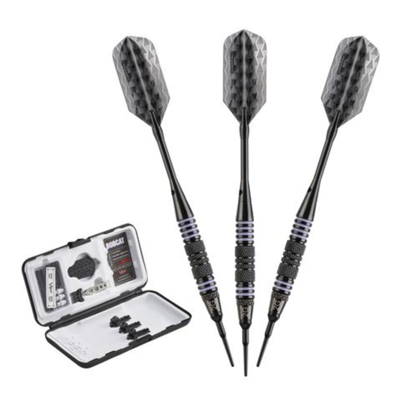 Viper Bobcat Adjustable Soft Tip Darts Purple Rings 16-18 Grams