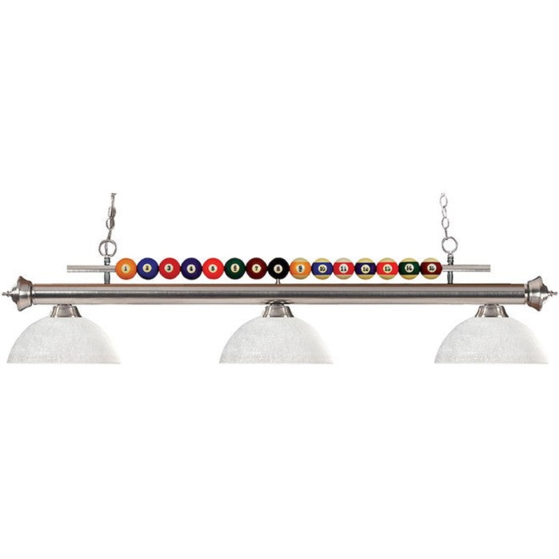 Z-Lite Shark Collection Dome White Linen