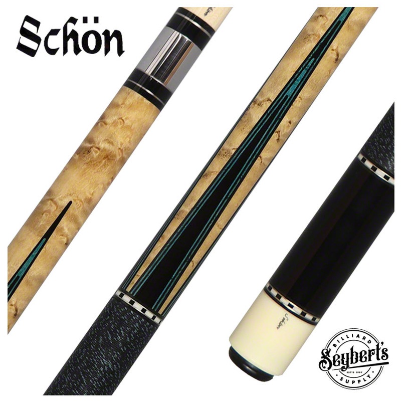 Schon STL Series Teal Points Pool Cue – STL5T
