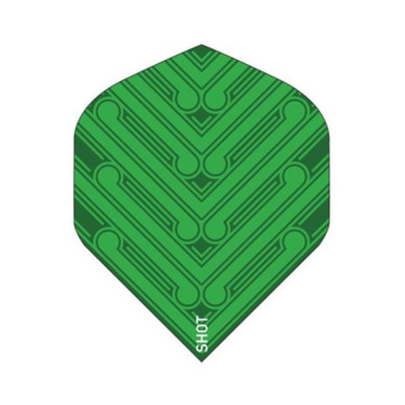 Shot Darts Manu Green Flights – Standard