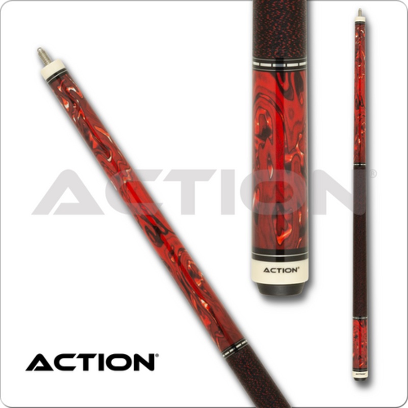 Action Fractal ACT161 Deep Red Pool Cue