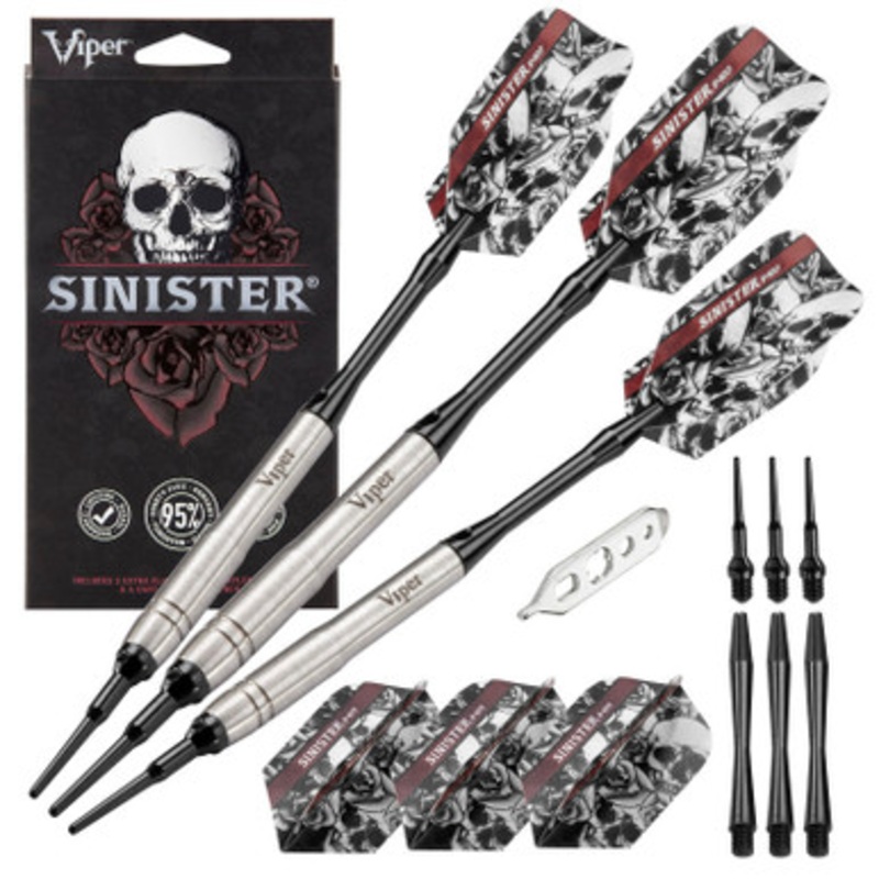 Great Lakes Dart Viper Sinister Grooved Soft Tip Darts 18g