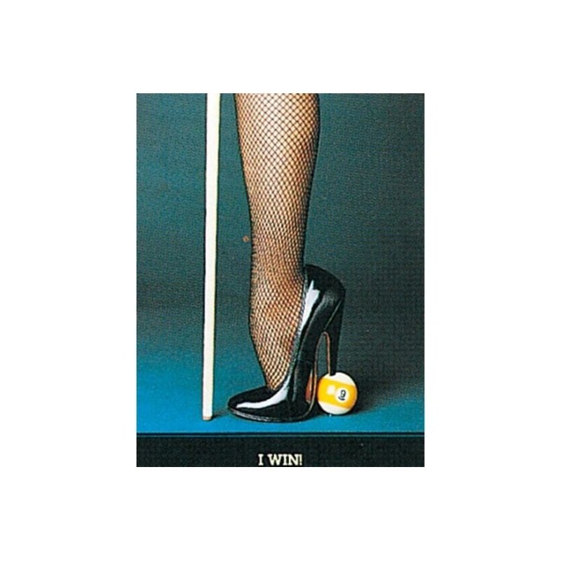I Win sexy stockings girl games room decor poster  61 x 76 cm