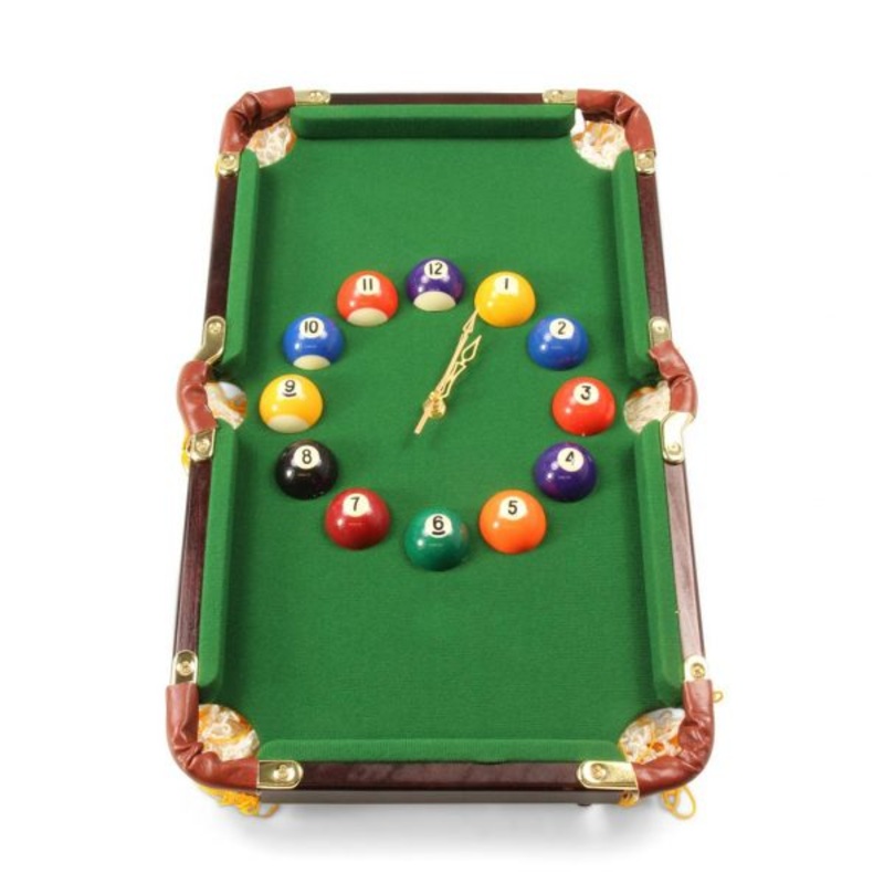 Pool ball quartz wall clock billiards snooker table LARGE
