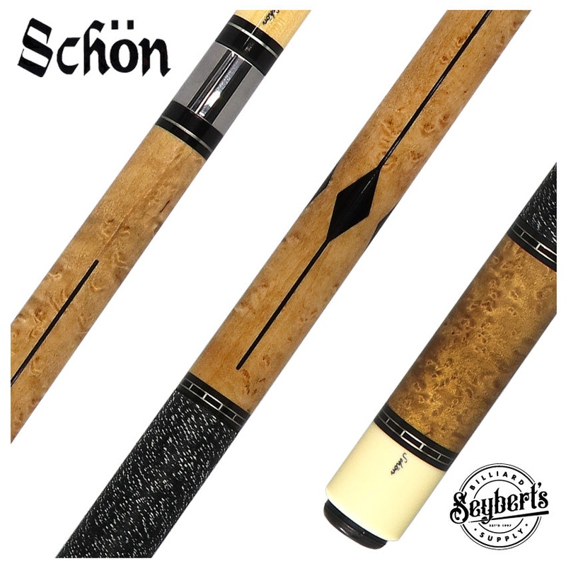 Schon STL Series Dark Stained Birdseye Maple Pool Cue – STL2DS