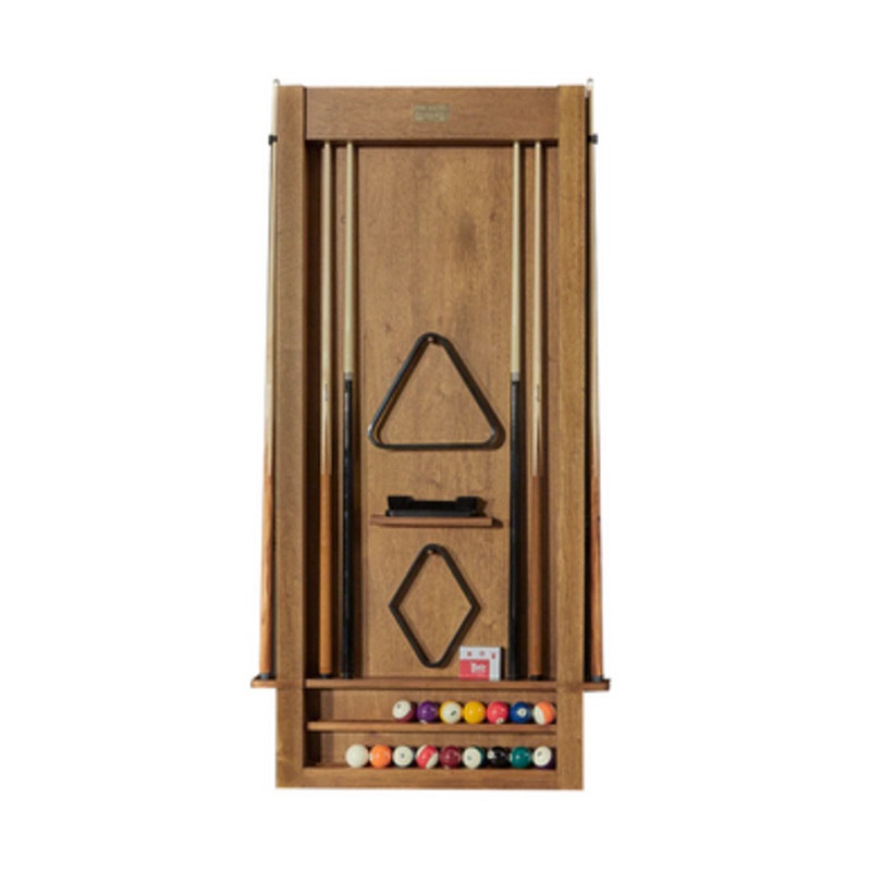 American Heritage Alta Wall Mounted 6 Cue Rack in Brushed Walnut