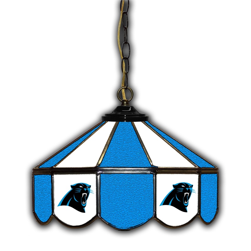 Carolina Panthers  14 Glass Pub Lamp
