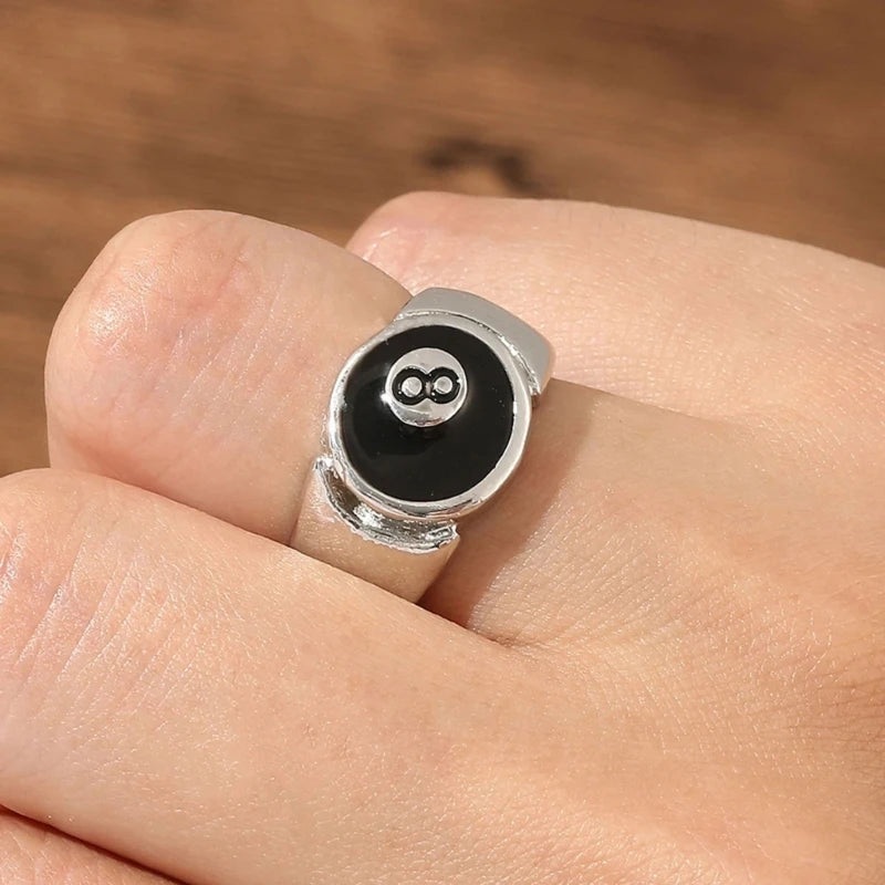 8 Ball Ring Cocktail Party Accessories
