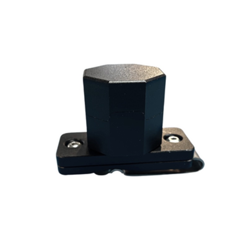 Metal Octagon Magnetic Chalk Holder – Black