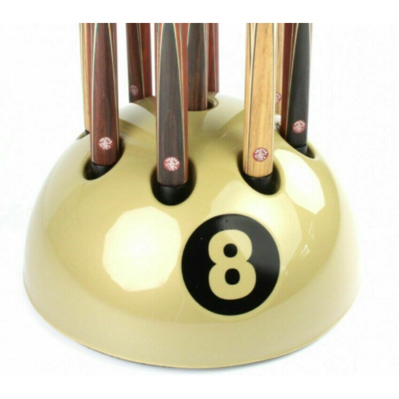 8 ball cue stand for up to 9 cues GOLD