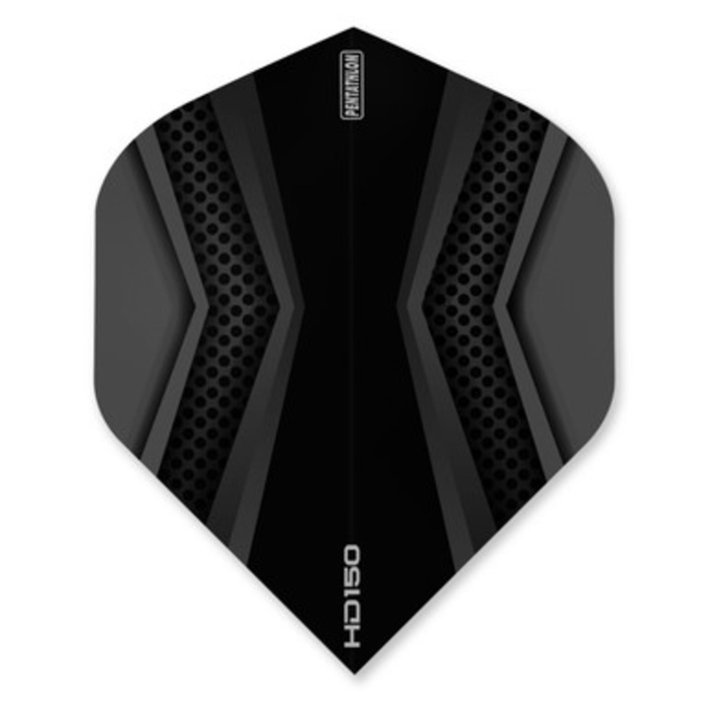 Dart World Pentathlon HD 150 Black & Grey Flight