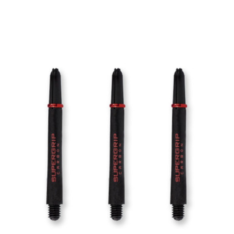 Dart World Supergrip Carbon Black & Red Shaft – Medium