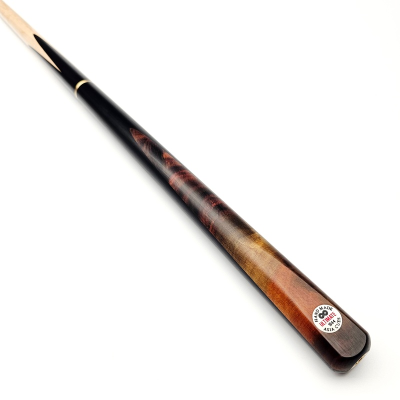 Asia Cues Ultimate No.1044 – 3/4 Jointed Snooker Cue 9.5mm Tip, 18.4oz, 58