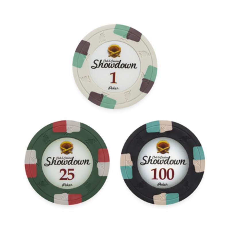 Clay Showdown 13.5 Gram Poker Chips (25 Pack)
