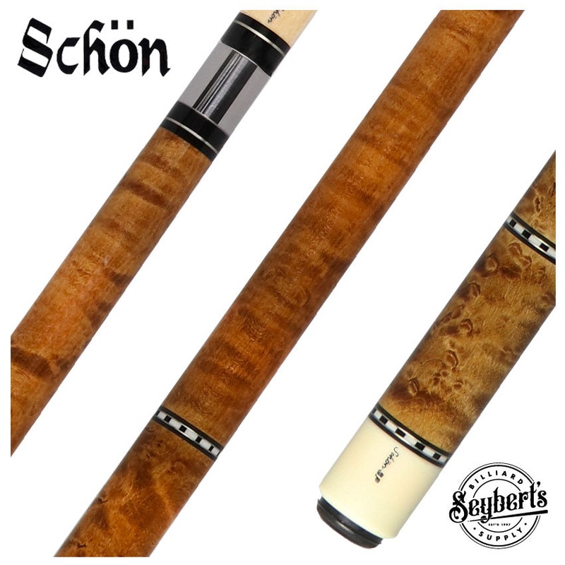 Schon STL Series Full Dark Stained Birdseye Maple Pool Cue – STL1SPBEDS2