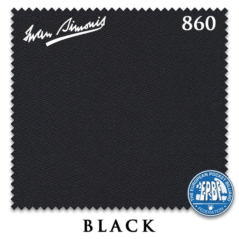 Simonis 860 Black for 6 Rails|7 ft|8 ft|8 ft Oversized|9 ft|10 ft
