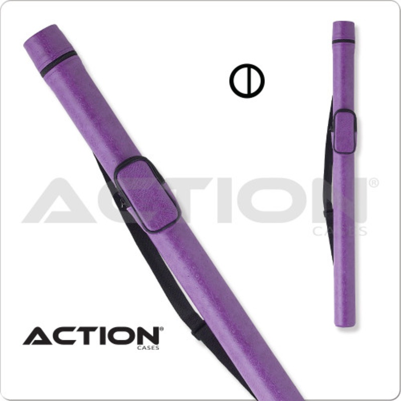 Action ACRND 1×2 Round Purple Hard Cue Case