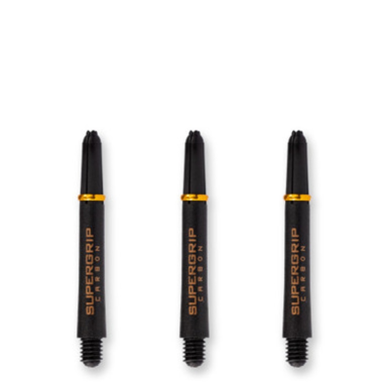 Dart World Supergrip Carbon Black & Gold Shaft – Midi